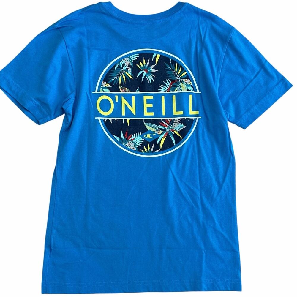 O'NEILL Boys Blue Short Sleeve Graphic Top Size Large NWOT